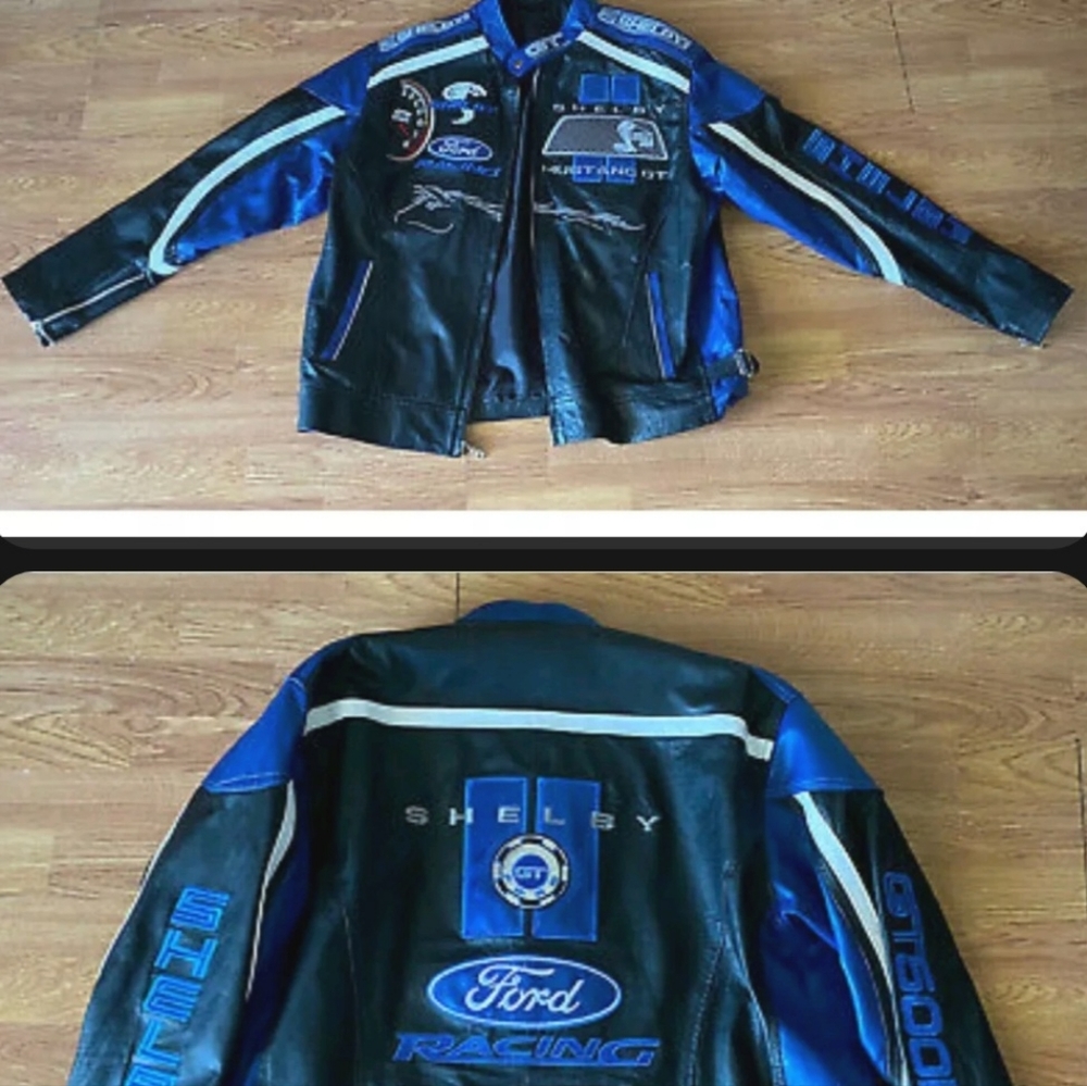 --LOOKING FOR -- vintage ford mustang cobra shelby gt ford racing leather jacket